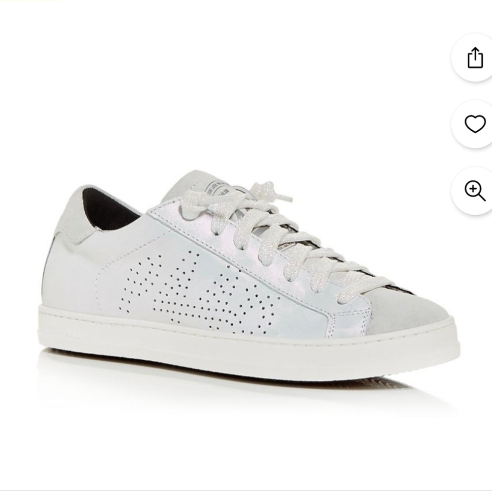 Womens P448 John W Textured Iridescent Sneakers Size 10.5